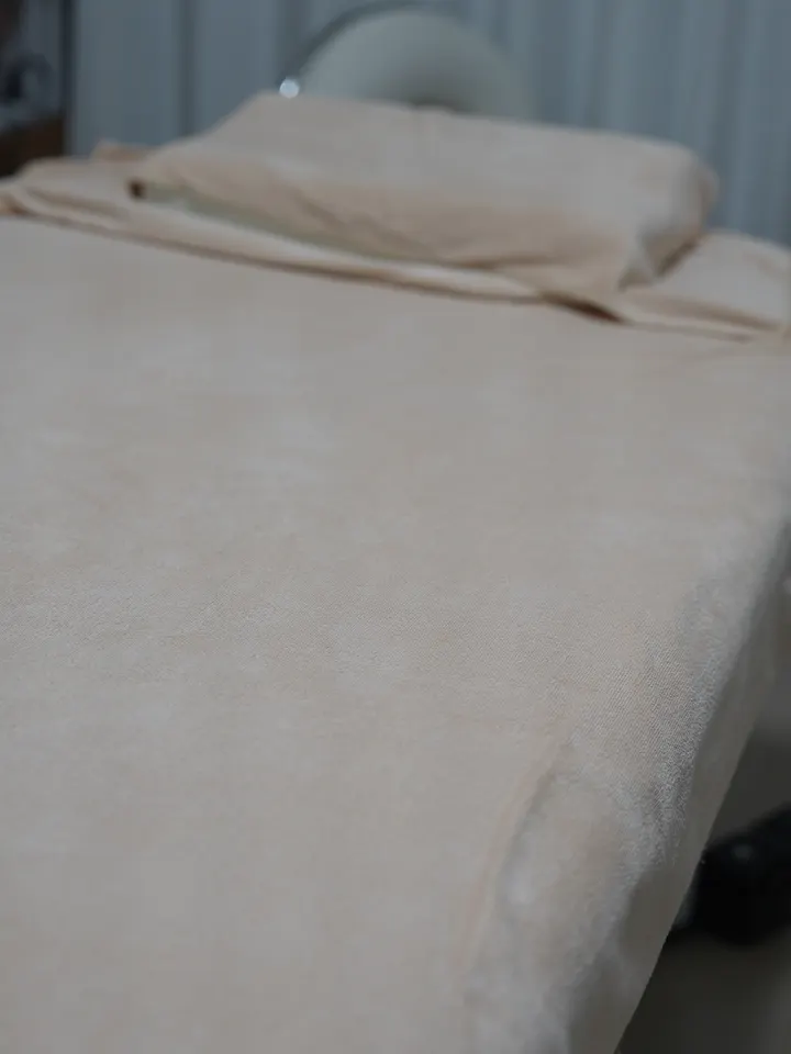 完全個室の施術ベッド
